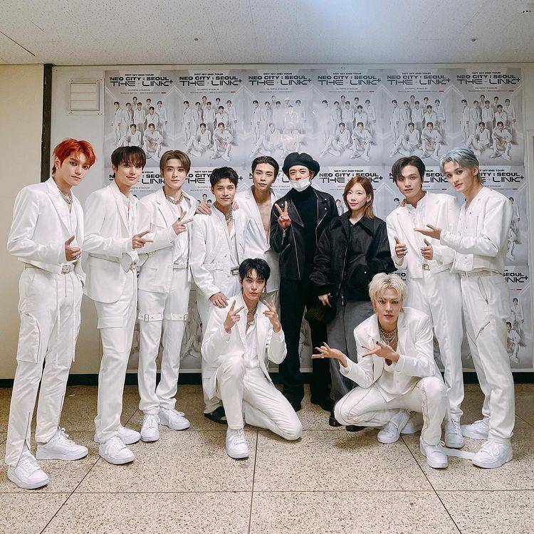 potret NCT 127, Minho SHINee, dan Taeyeon Girls' Generation di konser NEO CITY: THE LINK+ (instagram.com/nct127)