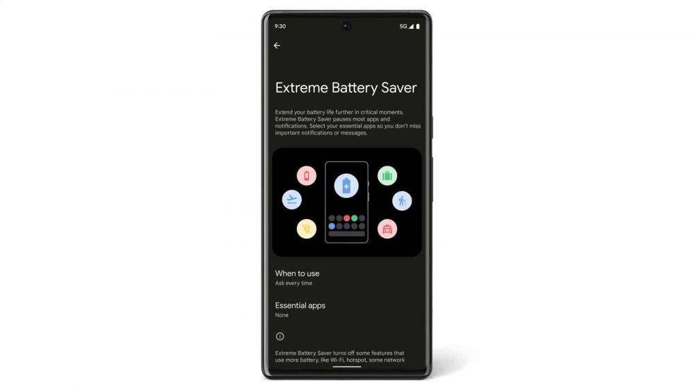 ilustrasi fitur Extreme Battery Saver (dok. Google)