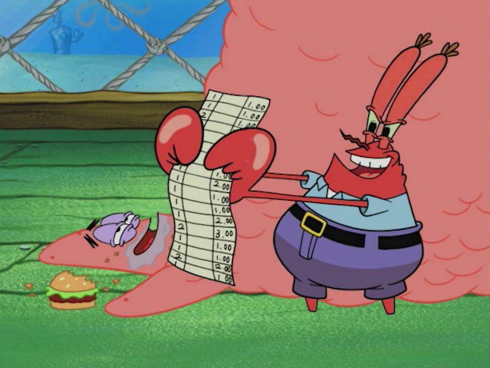 Patrick makan di Krusty Krab tanpa membayar. (dok. Nickelodeon/SpongeBob SquarePants)