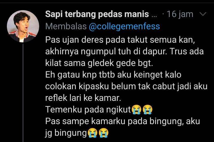 momen random di kosan (twitter.com/@shafira5500)