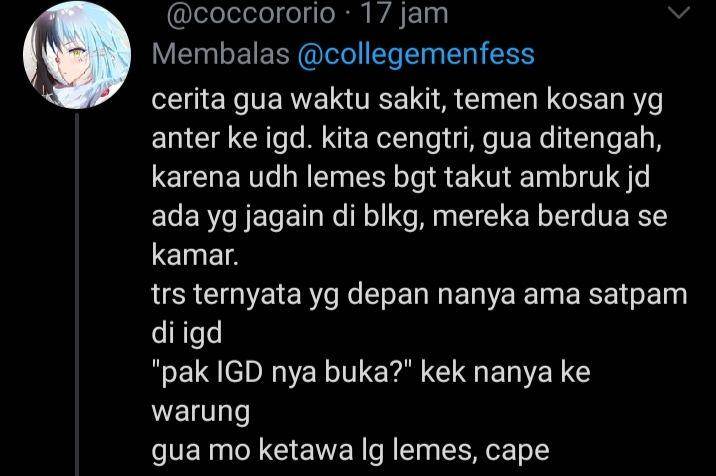 momen random di kosan (twitter.com/@coccororio)
