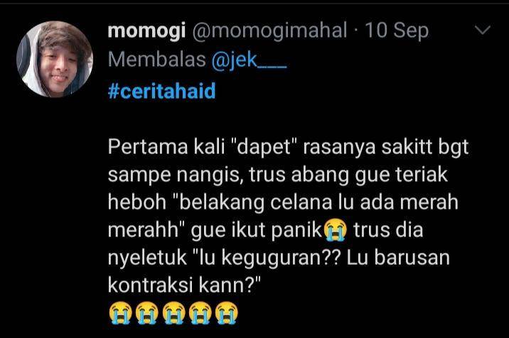 cerita haid (twitter.com/@momogimahal)