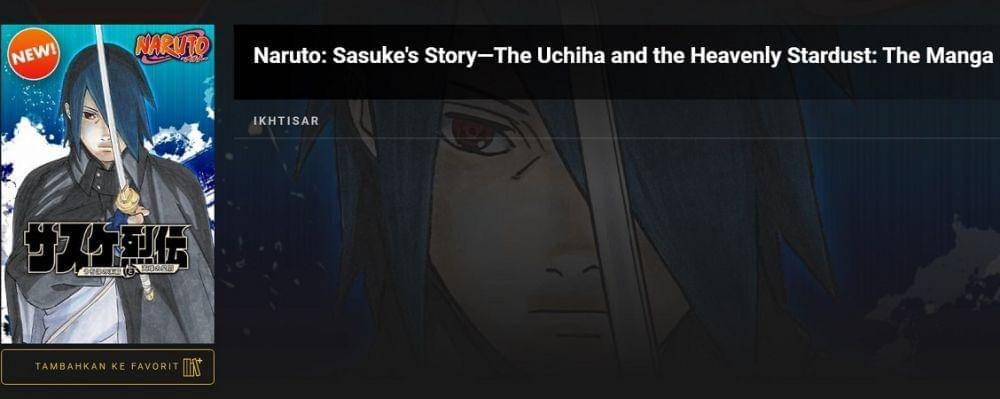 Halaman Sasuke's Story di Manga Plus. (Dok. Shueisha/Naruto: Sasuke's Story)
