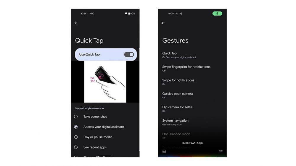 ilustrasi fitur Quick Tap (dok. Google)