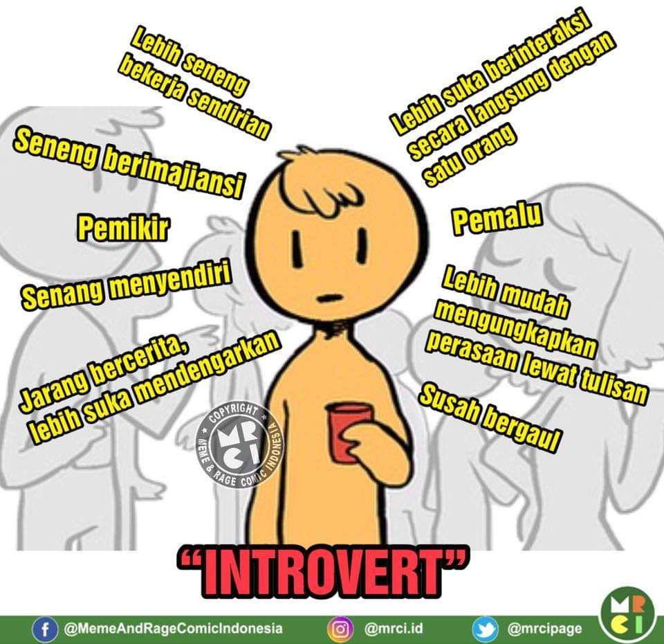 meme anak introvert (facebook.com/MemeAndRageComicIndonesia)