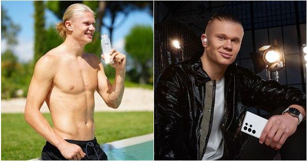 10 Potret Erling Haaland dengan Gaya Rambut Man Bun, Stylish!