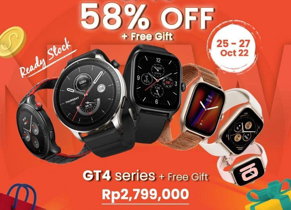 potret Amazfit GTR 4 dan dan GTS 4 (instagram.com/amazfit.id)