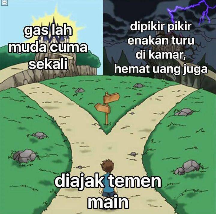 meme anak introvert (instagram.com/memecomic.id)