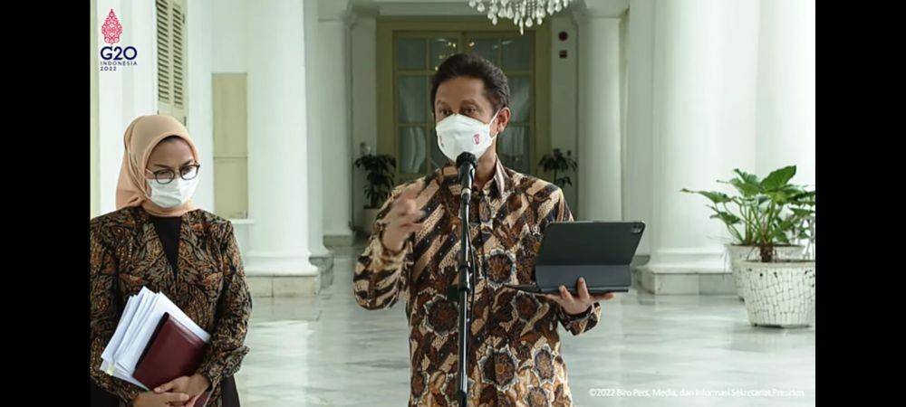 Menteri Budi Gunadi Sadikin memberikan konferensi pers/You Tube Sekretariat Presiden