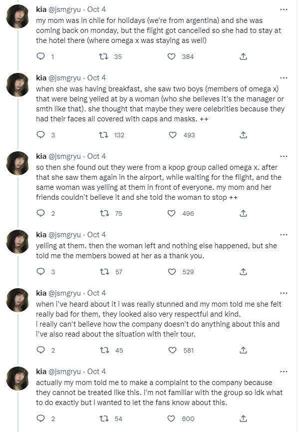 cerita netizen saat melihat member OMEGA X mengalami kekerasan verbal (koreaboo.com)