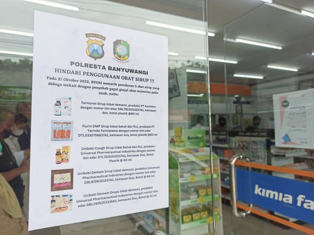 Apotek di Banyuwangi Dilarang Jual Obat Sirop