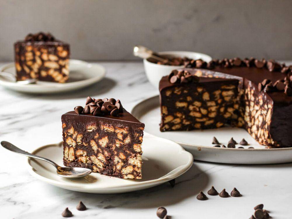 ilustrasi chocolate biscuit cake (projectveganbaking.com)