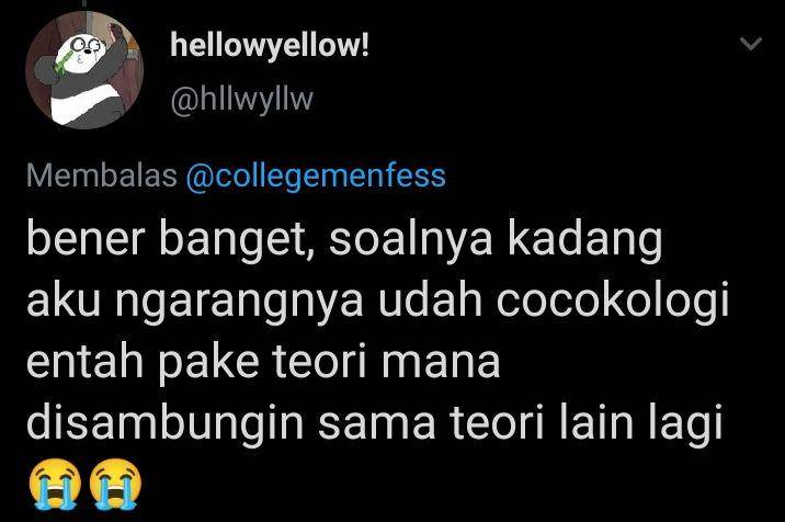 momen lucu saat menjawab soal ujian (twitter.com/@hllwyllw)