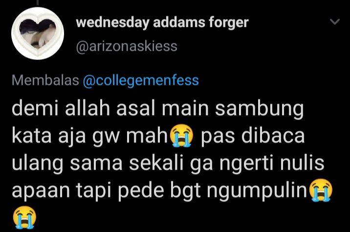 momen lucu saat menjawab soal ujian (twitter.com/@arizonaskiess)