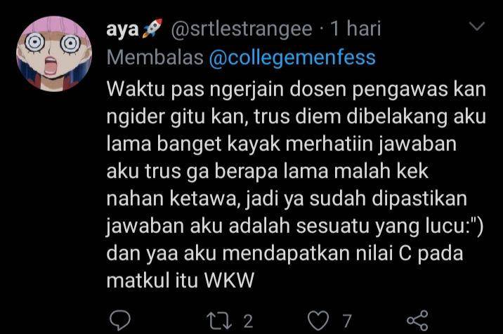 momen lucu saat uts (twitter.com/@srtlestrangee)