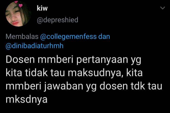 momen lucu saat menjawab soal ujian (twitter.com/@depreshied)