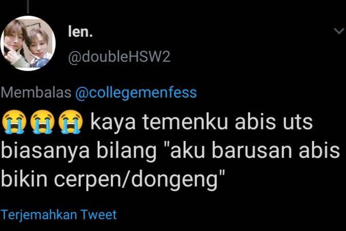 momen lucu saat menjawab soal ujian (twitter.com/@doubleHSW2)