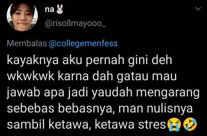 momen lucu saat menjawab soal ujian (twitter.com/@risollmayooo_)