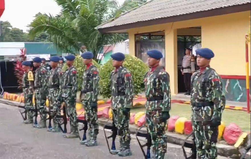 Ilustrasi sejumlah personel Brimob Yon B Timika, IDN Times/ Istimewa