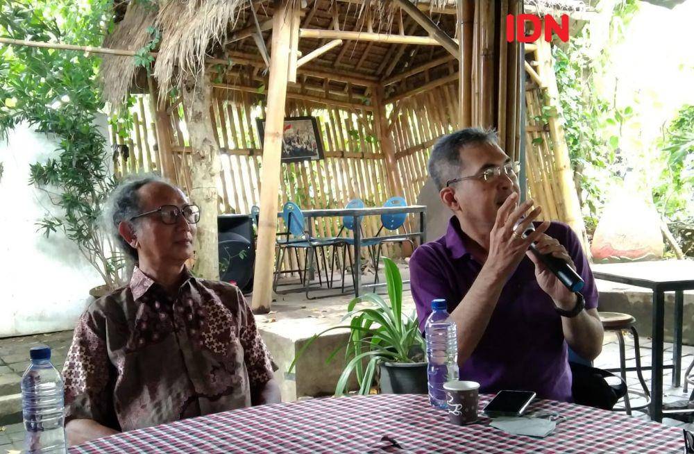 Pelukis Sukma Susiawan - Kurator Arief Bagus Prasetyo. (Dok.IDN Times/Istimewa)