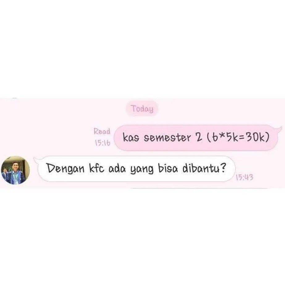 chat bendahara nagih uang kas (instagram.com/receh.id)