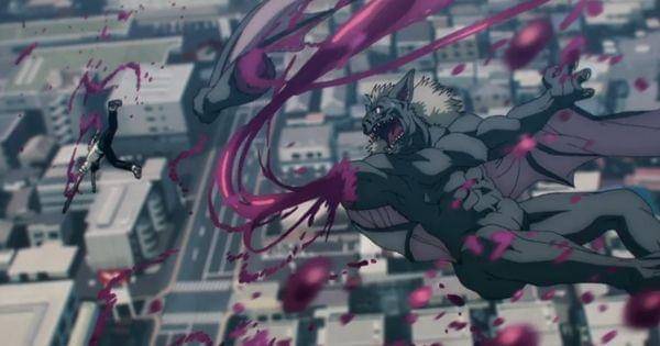 Denji menebas lengan Bat Devil ( Dok. Mappa / Chainsaw Man )