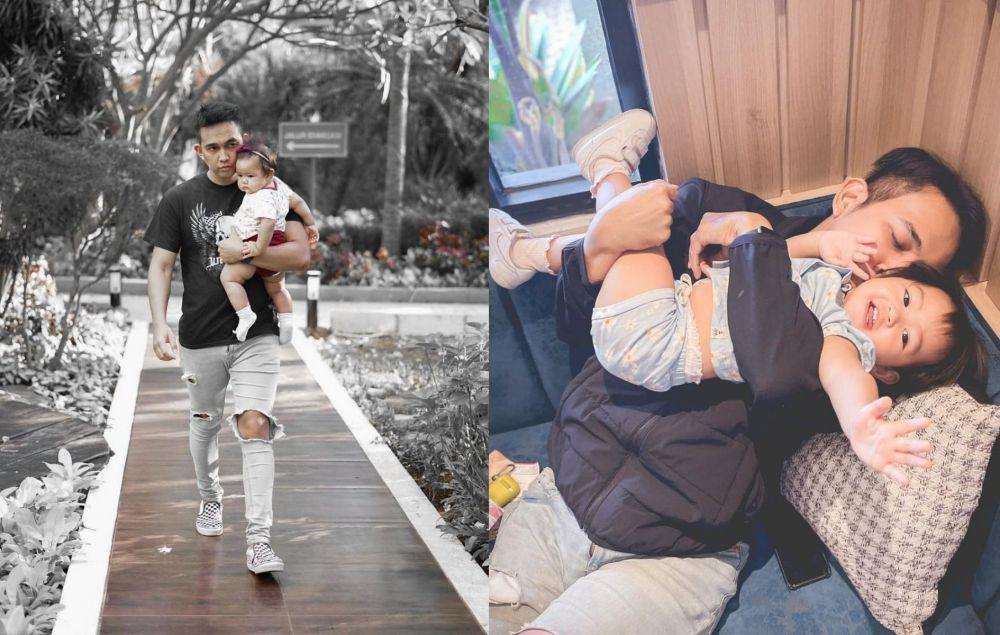 9 Potret Naga ADA Band saat Momong Anak, Jadi Ayah Siaga!