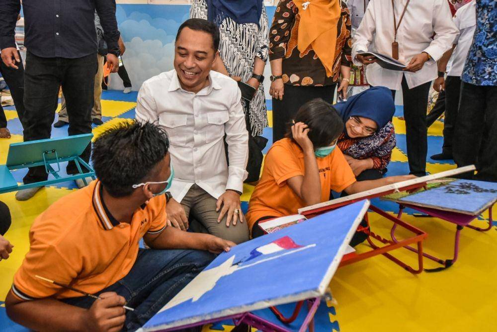 Rumah Anak Prestasi merupakan bentuk representasi kasih sayang Pemerintah Kota (Pemkot) Surabaya kepada anak-anak disabilitas di Kota Pahlawan. (Dok. Humas Pemkot Surabaya)