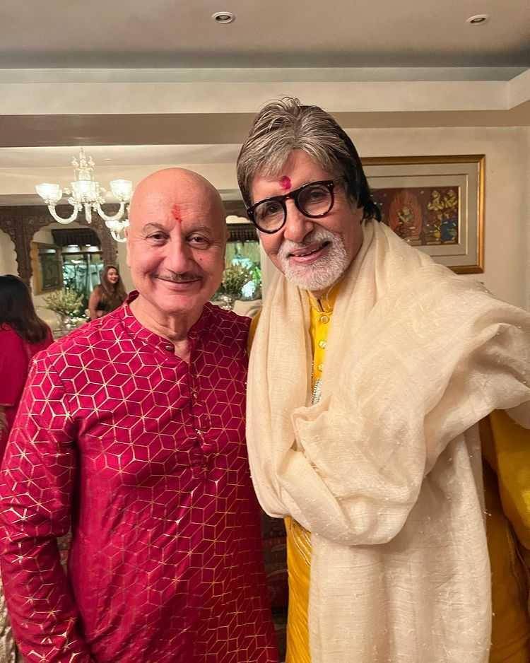 Amitabh Bachchan dan Anupam Kher (instagram.com/anupampkher)