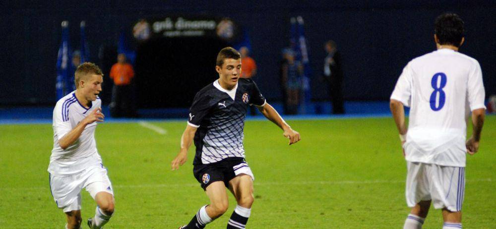 Mateo Kovacic (tengah) ketika membela Dinamo Zagreb. (gnkdinamo.hr)