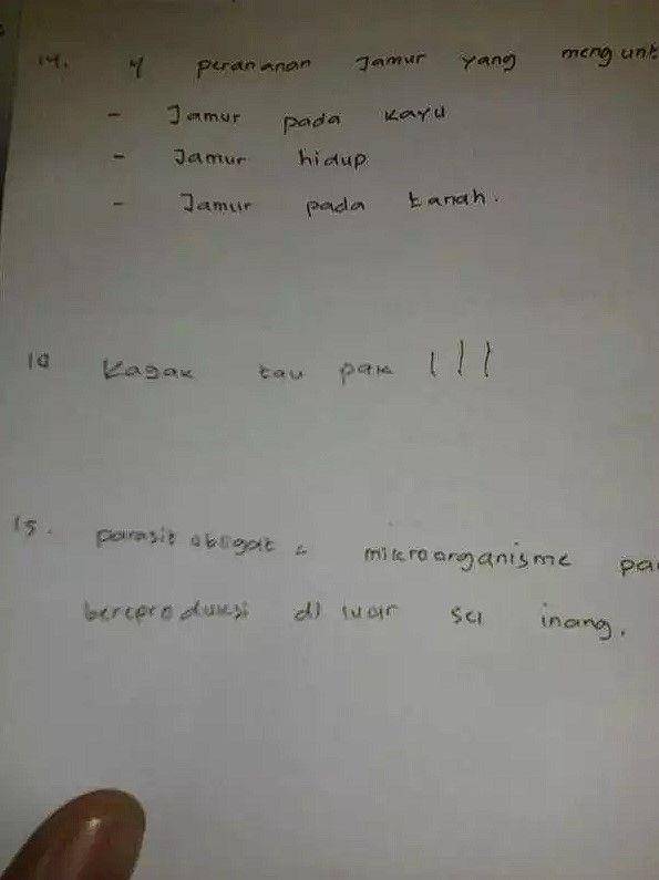 jawaban kocak siswa (instagram.com/62ketawa)