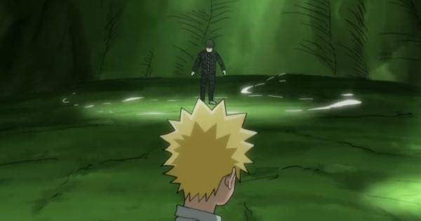 Teruki bersiap bertarung melawan Psycho Helmet (  Dok. Bones / Mob Psycho 100 III )