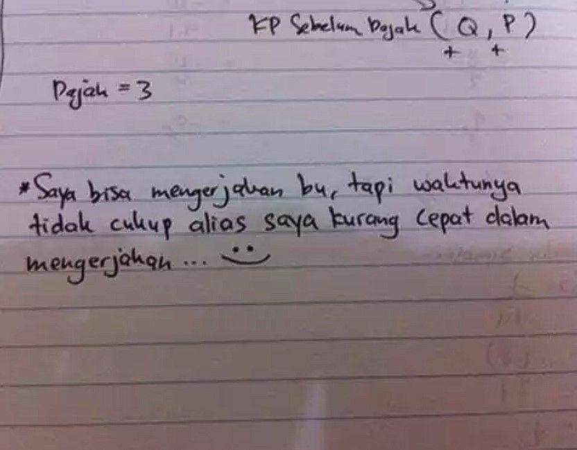 jawaban kocak siswa (twitter.com/txtdaripelajar)