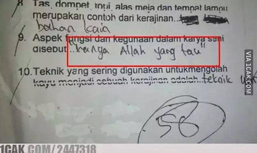 jawaban kocak siswa (1cak.com)