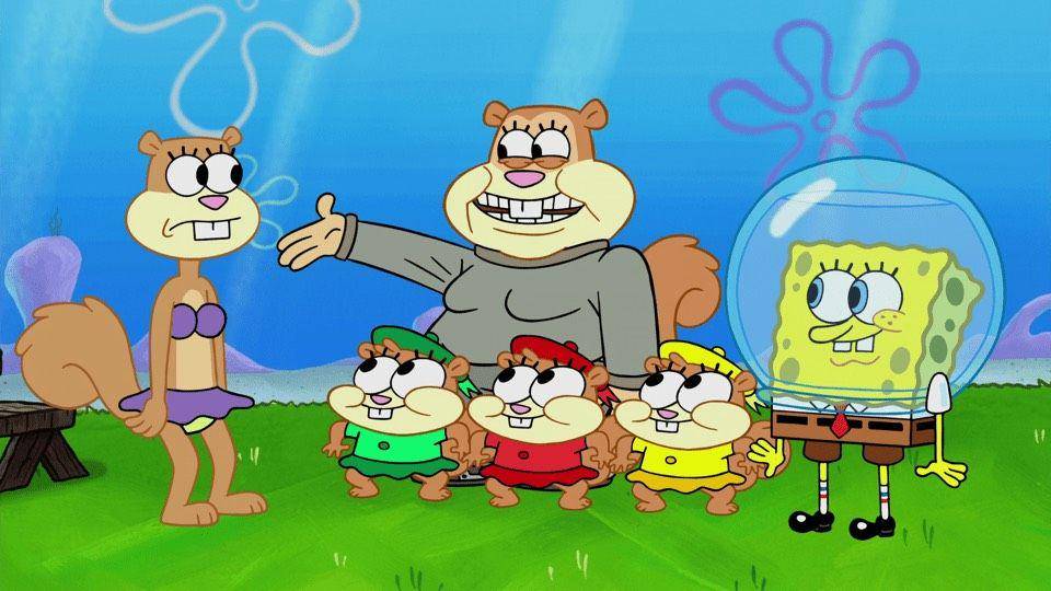 Rosy Cheeks dan ketiga anaknya. (dok. Nickelodeon/SpongeBob SquarePants)