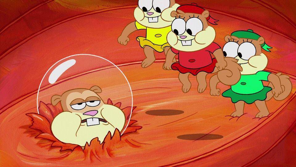 Rosy Cheeks dan ketiga anaknya. (dok. Nickelodeon/SpongeBob SquarePants)