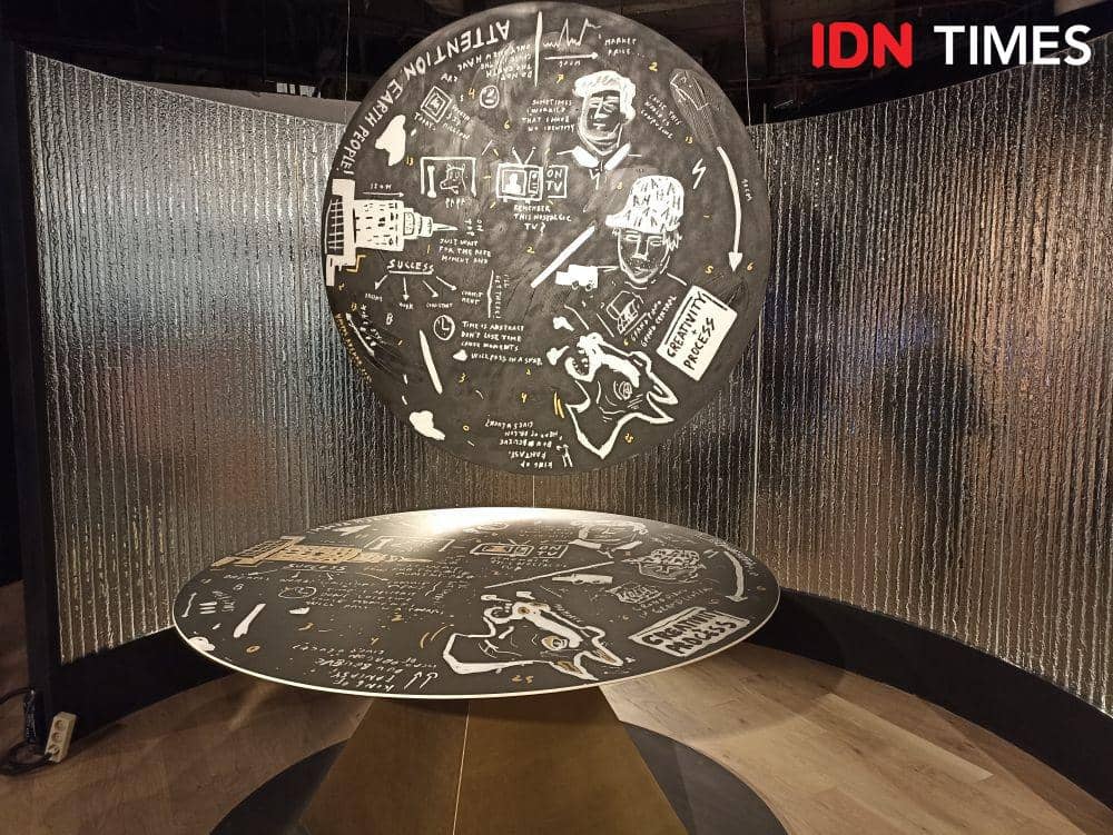 ilustrasi hasil karya Naufal Abshar di pameran Murai Art Projects. 27 Oktober 2022. (IDN Times/M. Tarmizi Murdianto)