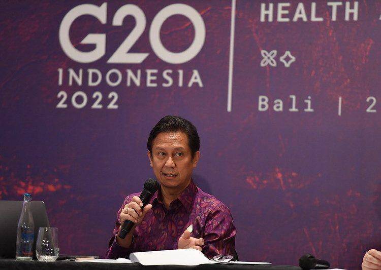 Menteri Budi Gunadi Sadikin dalam gelaran G20 di Bali/dok Humas