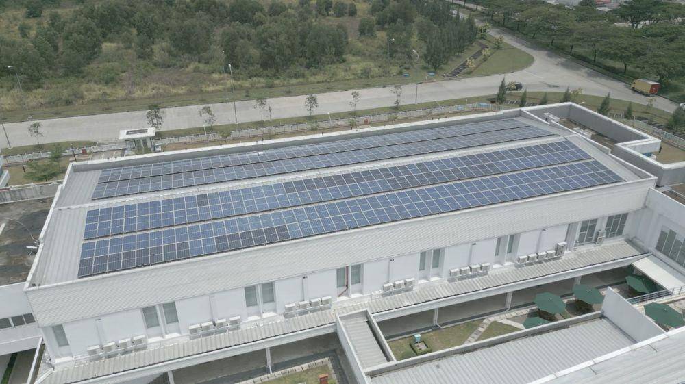 Cara kerja solar panel di pabrik AHM (dok. AHM)