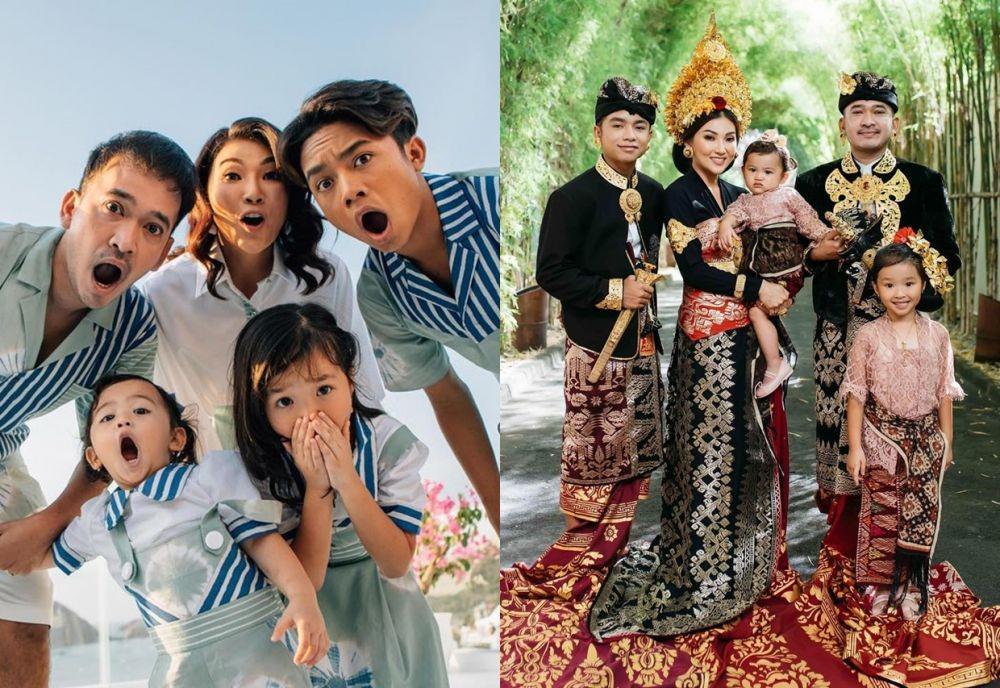 9 Ide Foto Keluarga ala Ruben Onsu dan Sarwendah, Gemasnya!