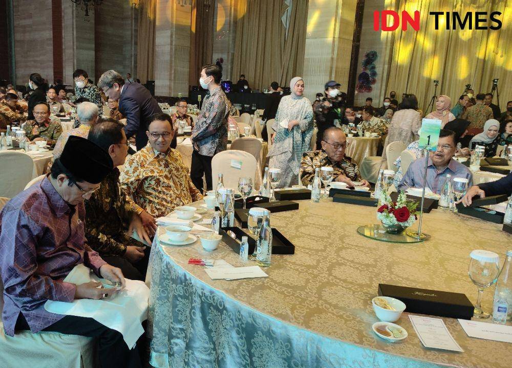 Anies Baswedan menghadiri acara HUT ke-70 Kalla Group di Jakarta Pusat (IDN Times/Yosafat Diva
