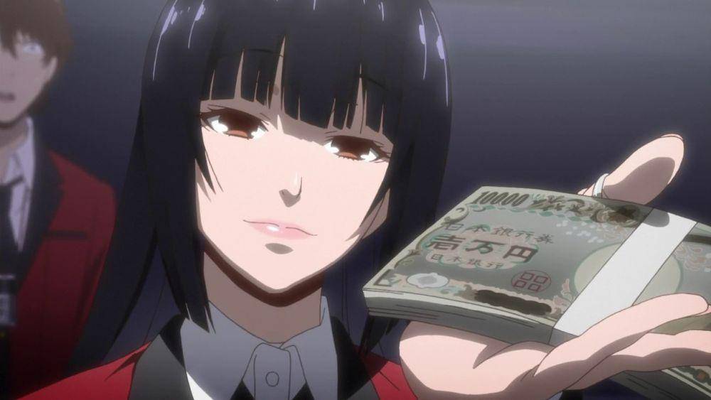 Yumeko Jabami di anime Kakegurui (Dok. Sentai Filmworks/Kakegurui)