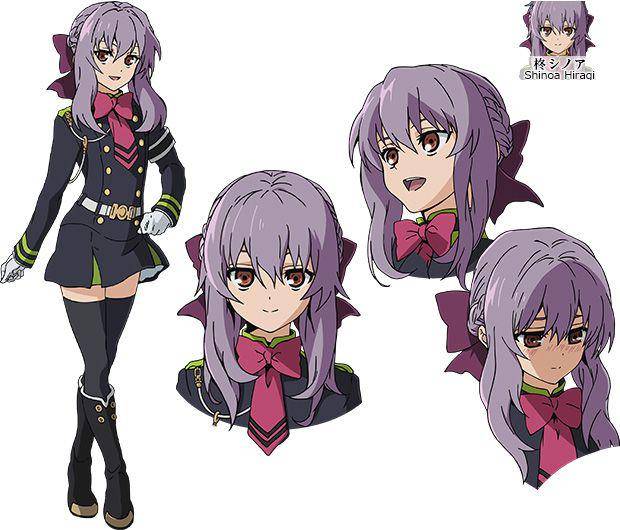 Shinoa Hiiragi di anime Owari no Seraph (Dok. Wit Studio/Owari no Seraph)
