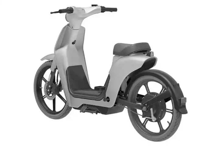 Penempatan baterai terlihat sulit di motor listrik bebek ini (electrek.co)