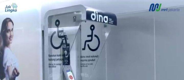 fasilitas DINA di stasiun MRT (instagram.com/mrtjkt)