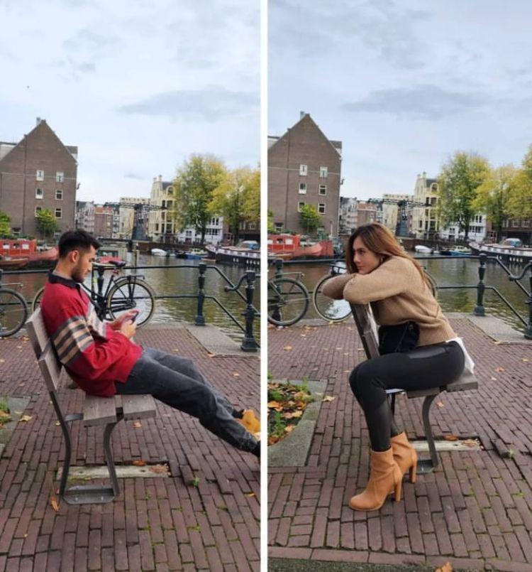 Wulan Guritno dan Pacar Liburan Bareng ke Belanda, Kemesraan Disorot!