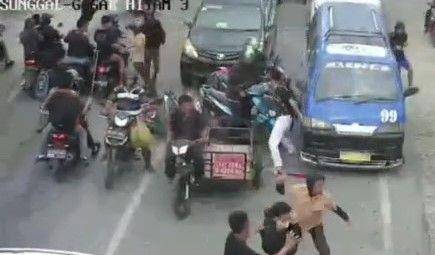 Aksi begal sekelompok pelajar di Ringroad meresahkan warga (Dok.Istimewa)