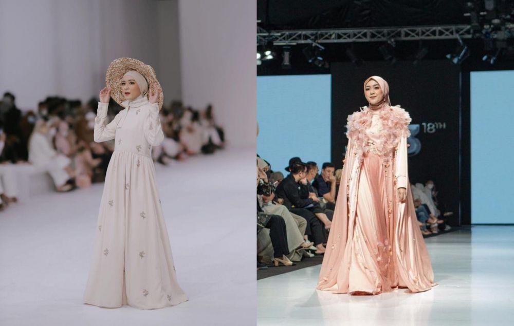 9 Potret Richa Iskak ketika Menjadi Model di Runway, Tampil Memukau!