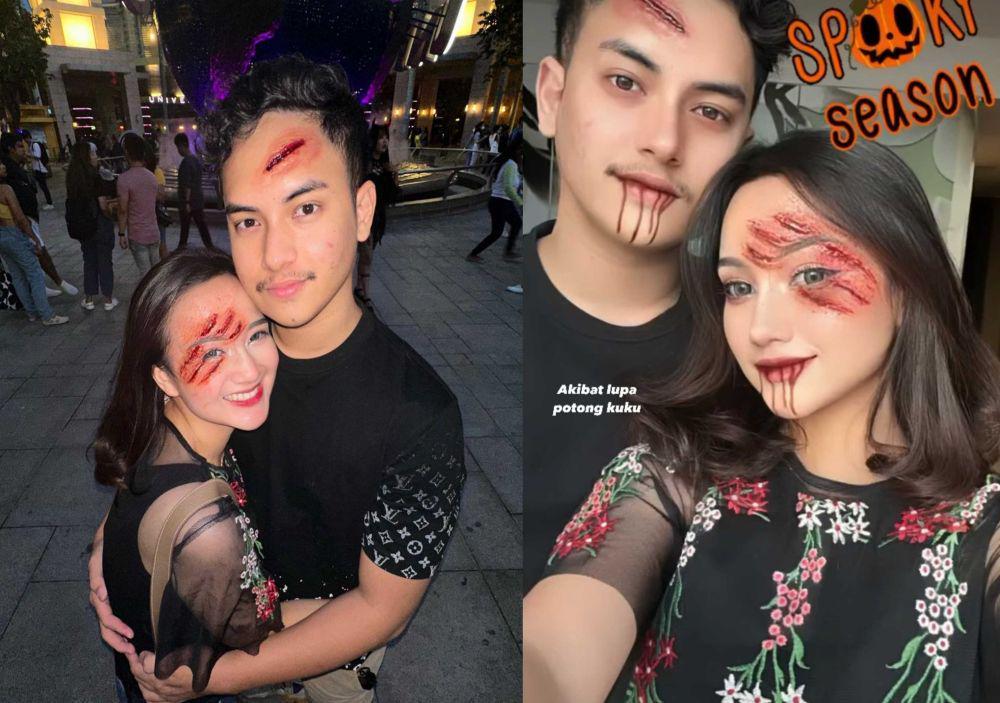 9 Momen Nanda Arsyinta Rayakan Halloween di Singapura