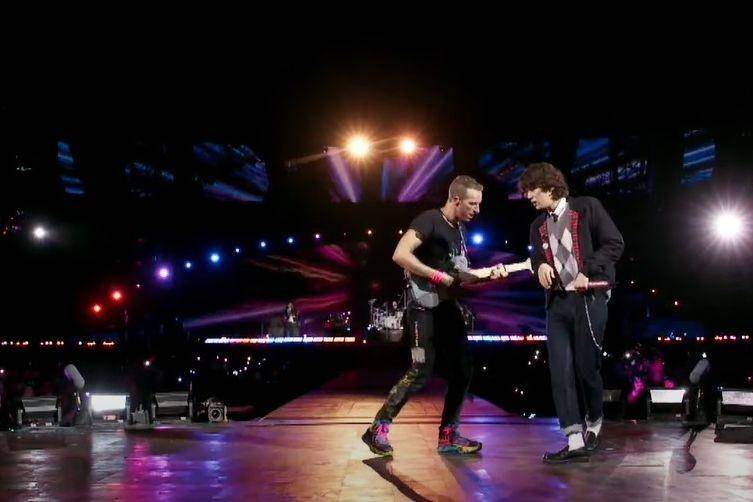 live performance Astronaut perdana Jin BTS dan Coldplay (youtube.com/bangtantv)